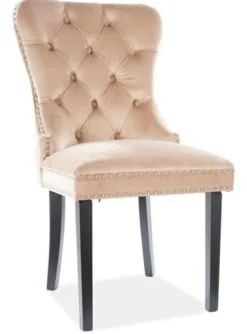 Krzesło Charlotte Velvet - beżowy Bluvel