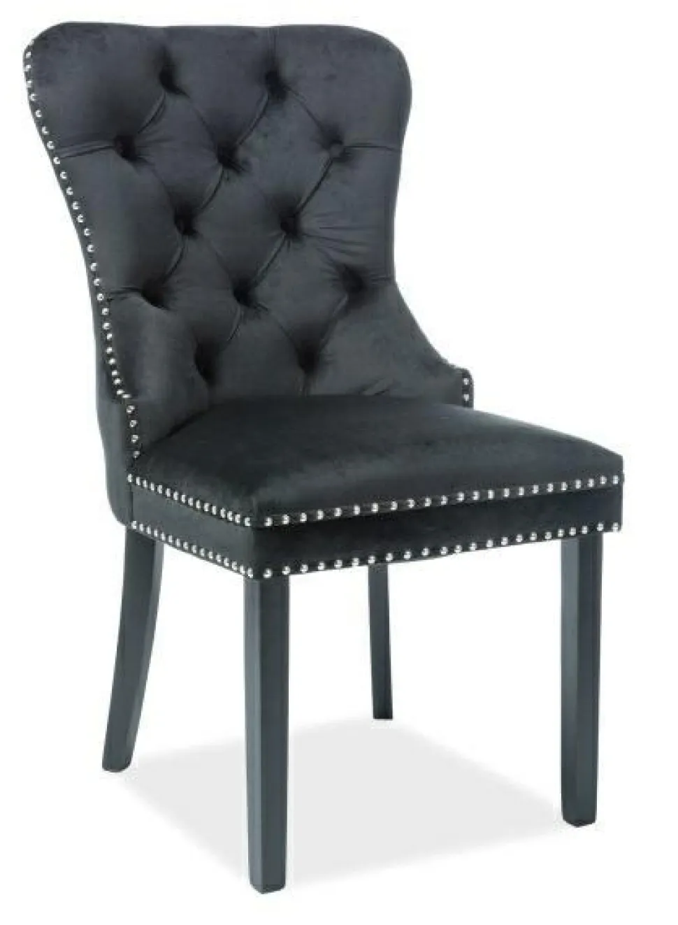Krzesło Charlotte Velvet -czarny Bluvel