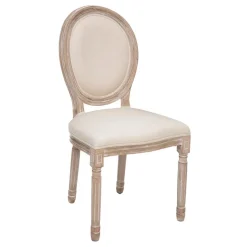 Krzesło Cleon beżowe/bielone