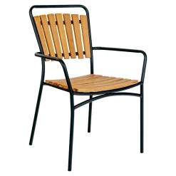 Krzesło Cleveland tekowe/ czarne