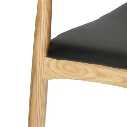Krzesło Codo inspirowane Elbow Chair naturalny/czarny drewniane