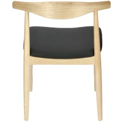 Krzesło Codo inspirowane Elbow Chair naturalny/czarny drewniane