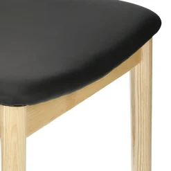 Krzesło Codo inspirowane Elbow Chair naturalny/czarny drewniane