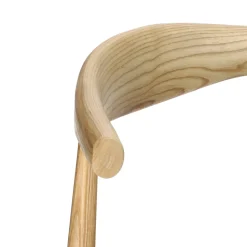 Krzesło Codo inspirowane Elbow Chair naturalny/czarny drewniane