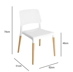 Krzesło Cole (Krzesło Ecco) białe