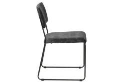 Krzesło Cornelia VIC Dark grey tapicerowane