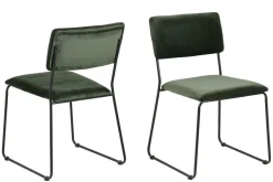 Krzesło Cornelia VIC Forest Green tapicerowane