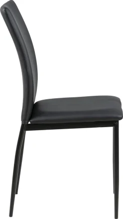 Krzesło Demina black PU tapicerowane