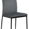 Krzesło Demina dark grey tapicerowane