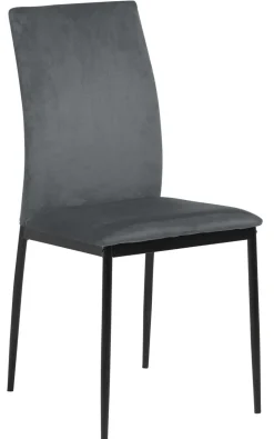 Krzesło Demina dark grey tapicerowane