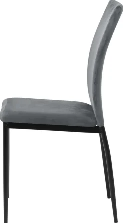 Krzesło Demina dark grey tapicerowane