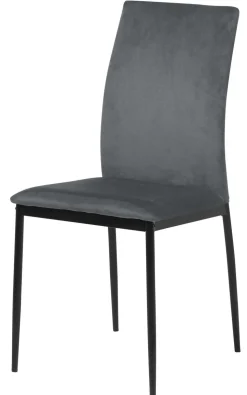 Krzesło Demina dark grey tapicerowane