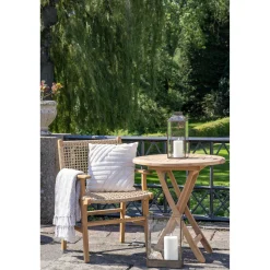 Krzesło Derby z podłokietnikami tekowe  naturalne