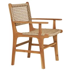 Krzesło Derby z podłokietnikami tekowe  naturalne
