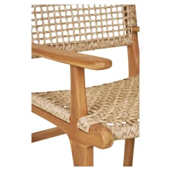 Krzesło Derby z podłokietnikami tekowe  naturalne