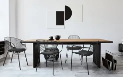 Krzesło Dill z poduszką Black metalowe