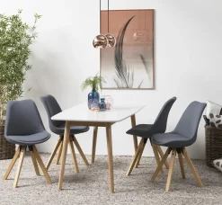 Krzesło Dima dark grey tapicerowane