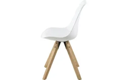 Krzesło Dima white/ dąb z tworzywa