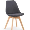 Krzesło Dimi szare/buk