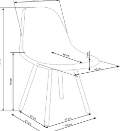 Krzesło Edith czarne
