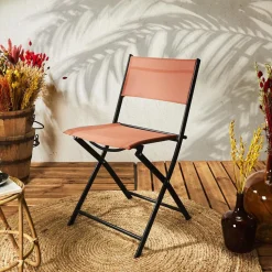 Krzesło Elba składane outdoor terrakota