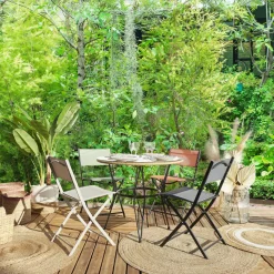 Krzesło Elba składane outdoor beżowe