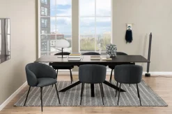 Krzesło Eleanor szare ciemne