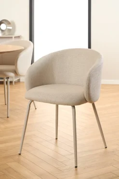 Krzesło Eleonor beżowe Basel 24 beżowa  podstawa