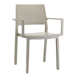 Krzesło Emi Arm beżowe z tworzywa