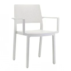 Krzesło Emi Arm biały z tworzywa