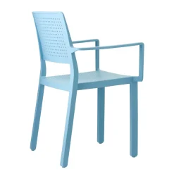 Krzesło Emi Arm terracotta z tworzywa