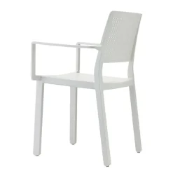 Krzesło Emi Arm terracotta z tworzywa