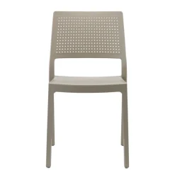 Krzesło Emi beżowe z tworzywa