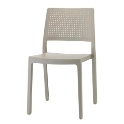 Krzesło Emi beżowe z tworzywa