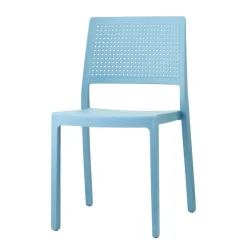 Krzesło Emi niebieskie z tworzywa