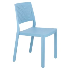 Krzesło Emi niebieskie z tworzywa