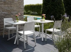 Krzesło Emi niebieskie z tworzywa