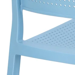 Krzesło Emi niebieskie z tworzywa