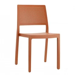 Krzesło Emi terracotta z tworzywa