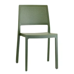 Krzesło Emi zielone z tworzywa