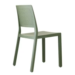 Krzesło Emi zielone z tworzywa