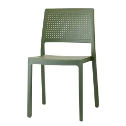 Krzesło Emi zielone z tworzywa