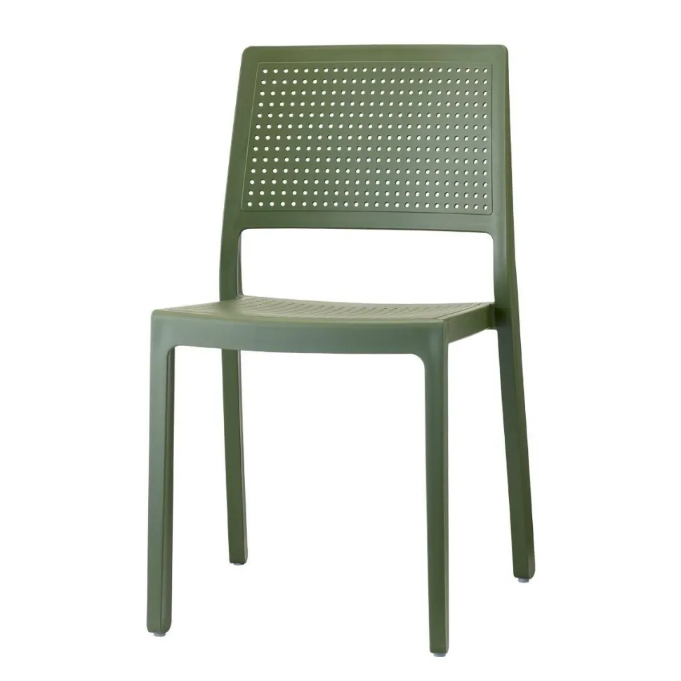 Krzesło Emi zielone z tworzywa