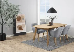 Krzesło Emilia szare tapicerowane