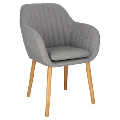 Krzesło Emilia szare tapicerowane