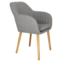 Krzesło Emilia szare tapicerowane