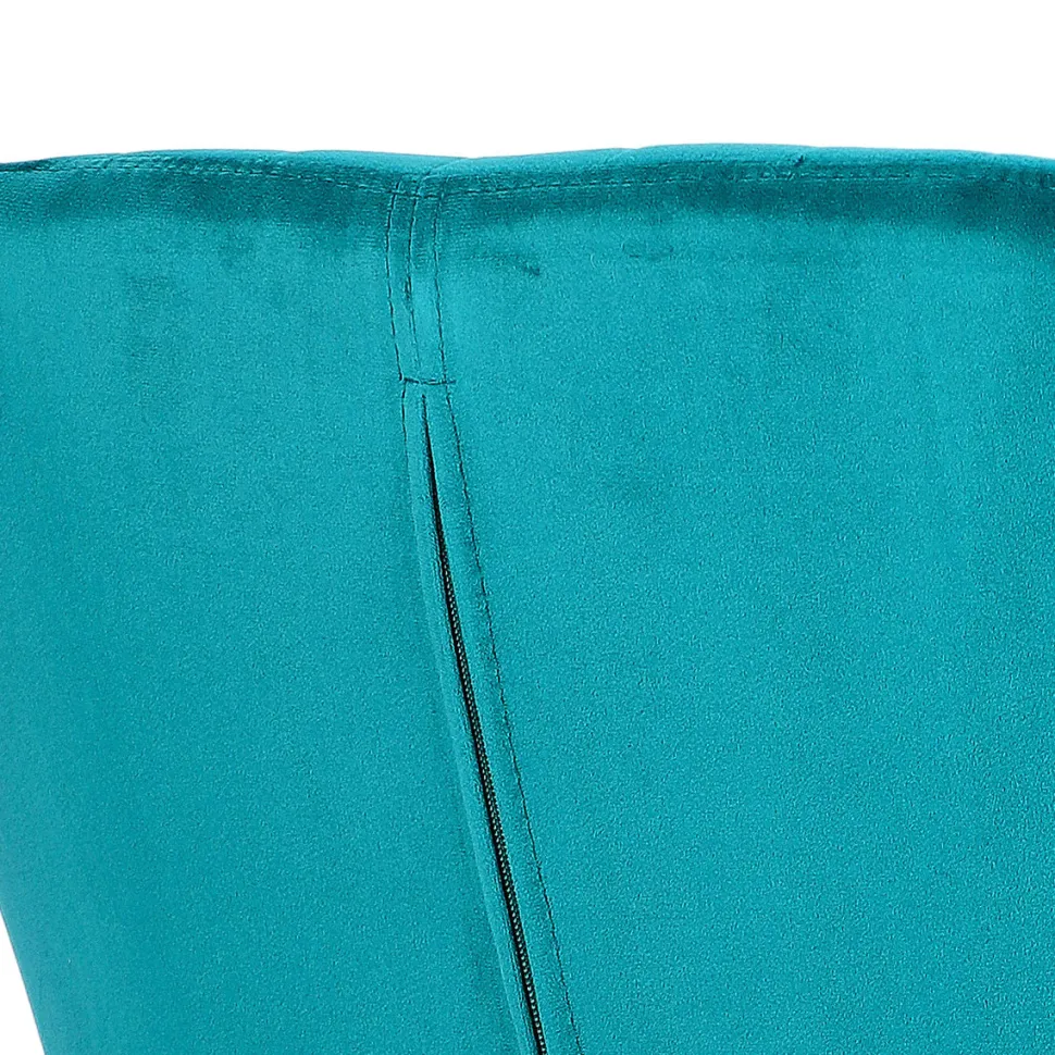 Krzesło Emilia Velvet bottle green/black tapicerowane