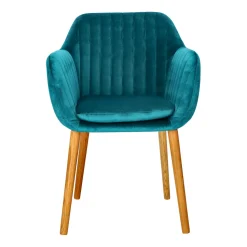 Krzesło Emilia Velvet bottle green tapicerowane