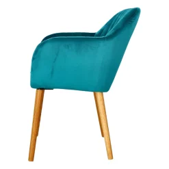Krzesło Emilia Velvet bottle green tapicerowane