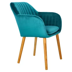 Krzesło Emilia Velvet bottle green tapicerowane